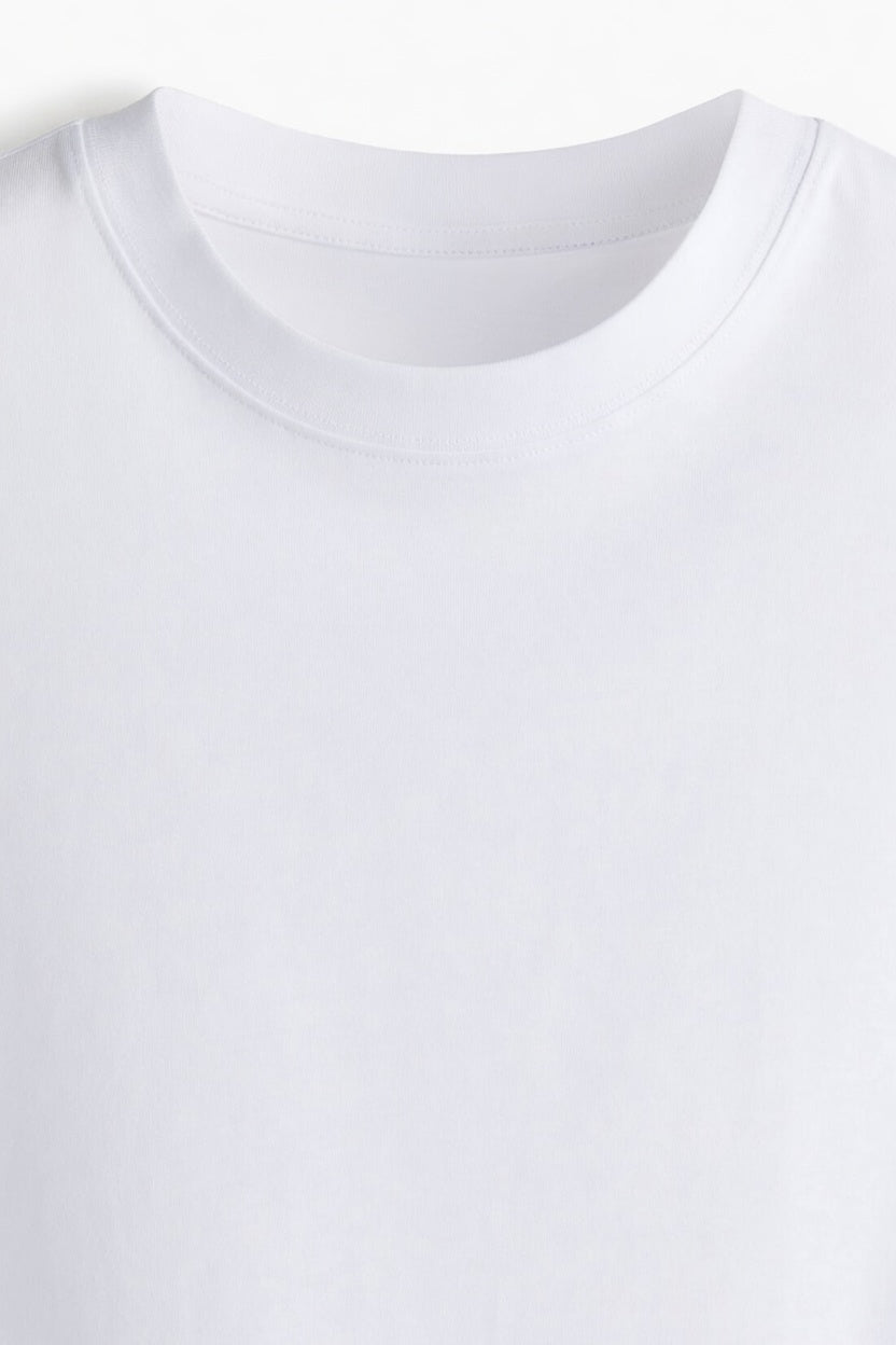 White Premium Cotton T-Shirt