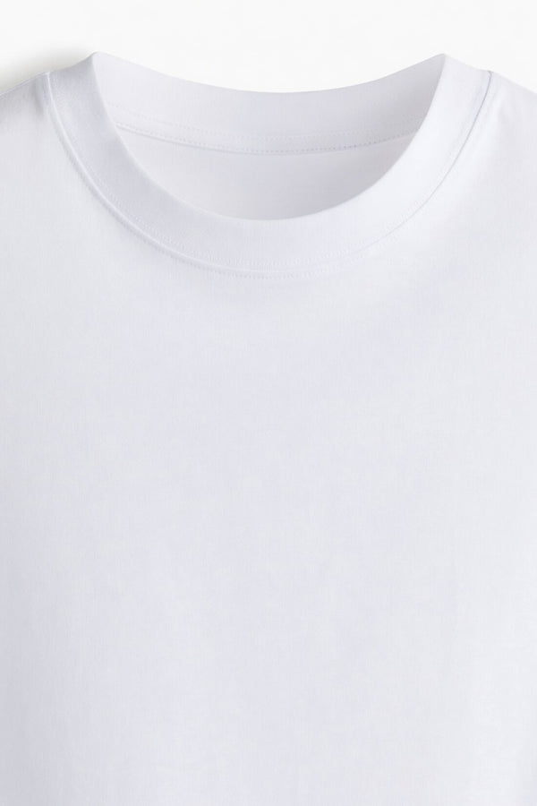 White Premium Cotton T-Shirt