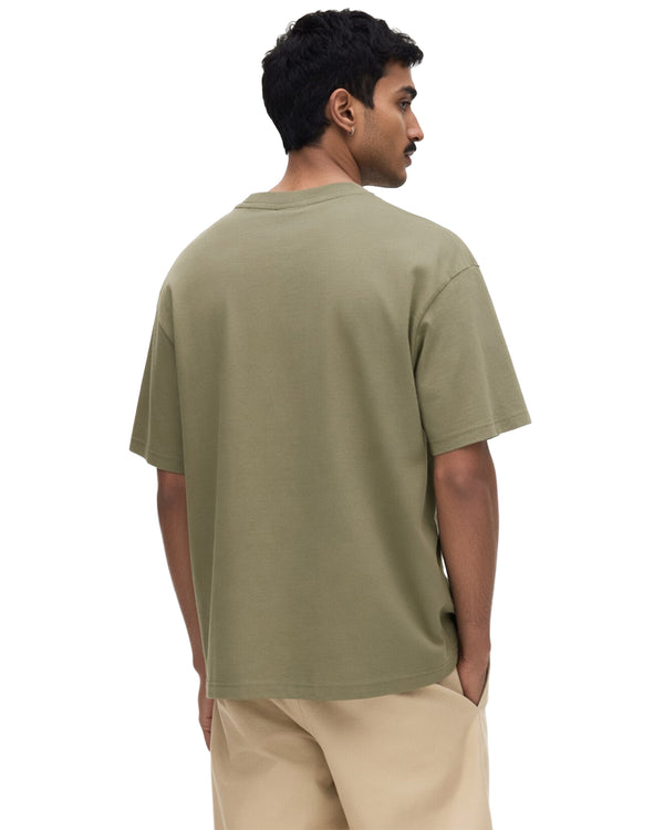 Muted Olive Green Premium Cotton T-Shirt