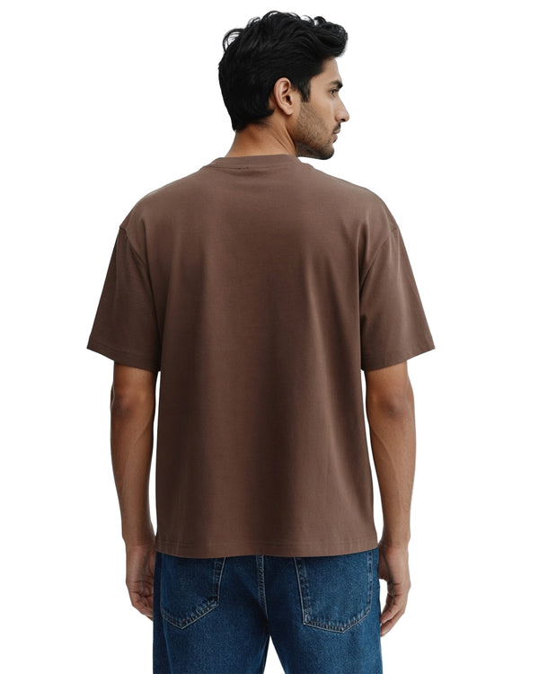 Chocolate Brown Premium Cotton T-Shirt