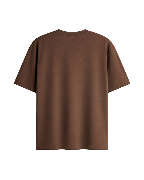 Chocolate Brown Premium Cotton T-Shirt