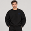 "REVERSE" Minimalist Chest Printed Sweatshirt – Jet Black