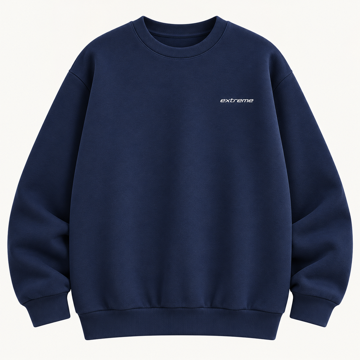 Extreme Minimalist Crewneck Sweatshirt | Navy Blue