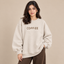 Digital Clock "CO:FF:EE" Graphic Sweatshirt – Oatmeal Beige