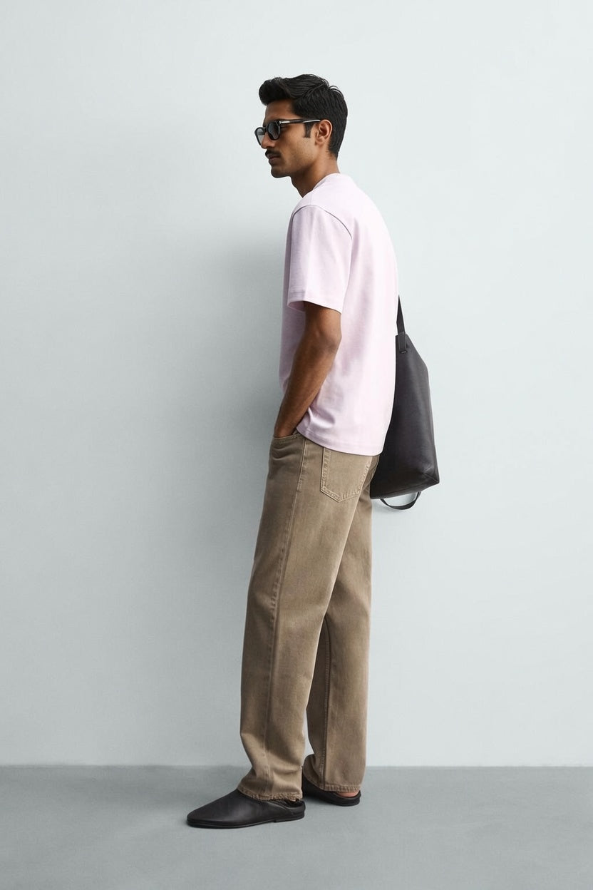 Pink Premium Cotton T-Shirt